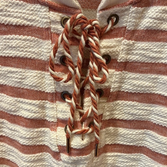 Maurices Rust/Pinkish Red and White Knit Sweater - Picture 5 of 8